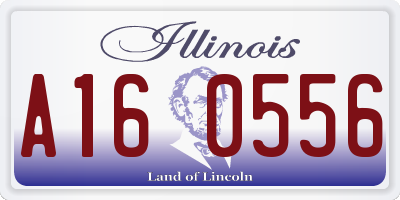 IL license plate A160556
