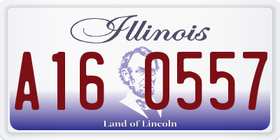 IL license plate A160557