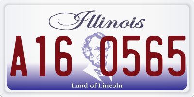 IL license plate A160565