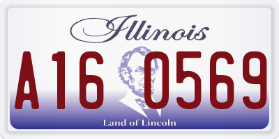 IL license plate A160569
