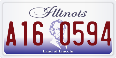 IL license plate A160594
