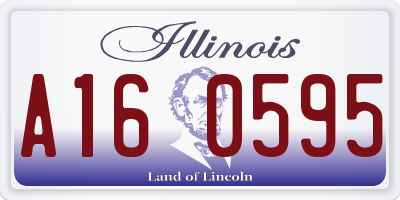 IL license plate A160595