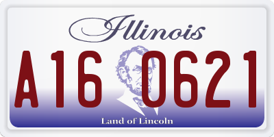 IL license plate A160621