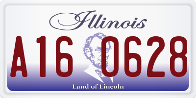 IL license plate A160628