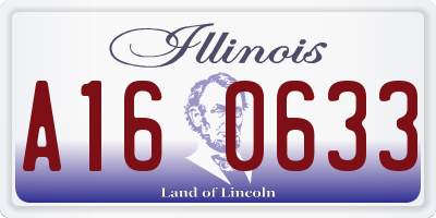 IL license plate A160633