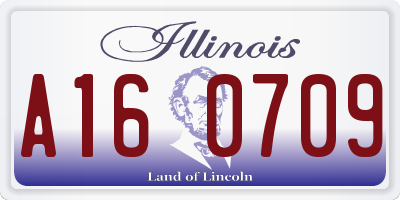 IL license plate A160709