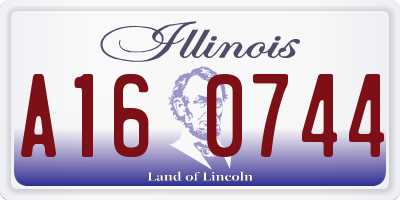 IL license plate A160744