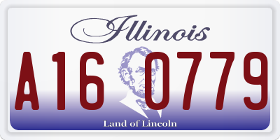 IL license plate A160779