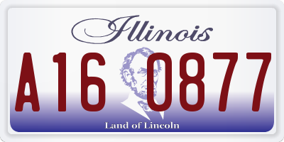 IL license plate A160877