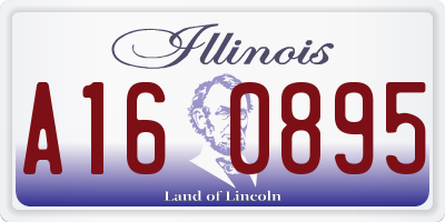 IL license plate A160895