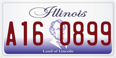 IL license plate A160899
