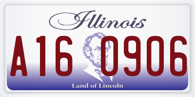 IL license plate A160906