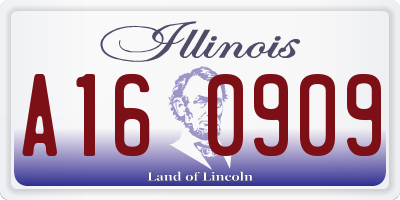 IL license plate A160909