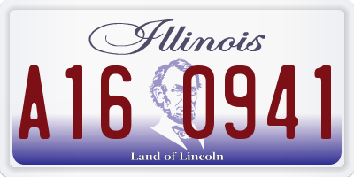 IL license plate A160941