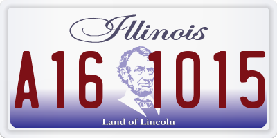 IL license plate A161015