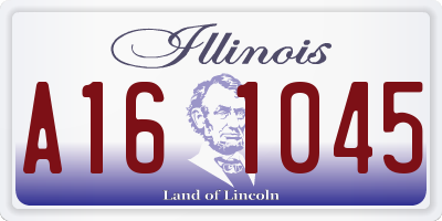 IL license plate A161045
