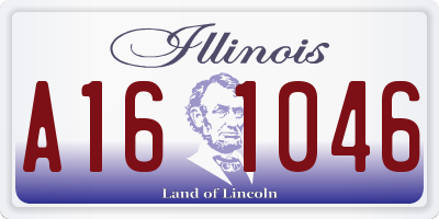 IL license plate A161046