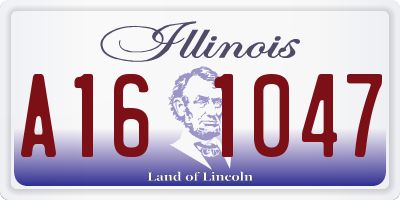 IL license plate A161047