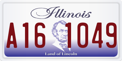 IL license plate A161049
