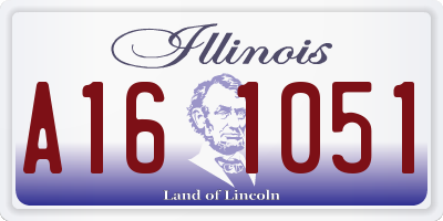 IL license plate A161051