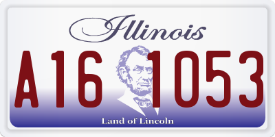 IL license plate A161053