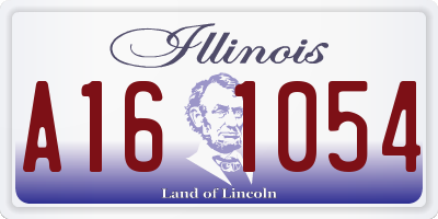 IL license plate A161054