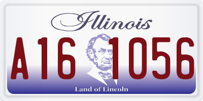 IL license plate A161056