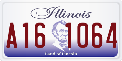 IL license plate A161064