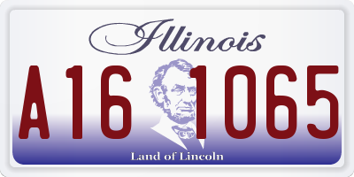 IL license plate A161065