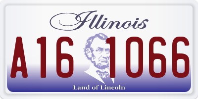 IL license plate A161066