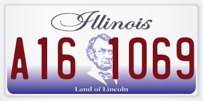 IL license plate A161069