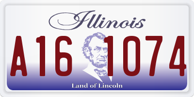 IL license plate A161074