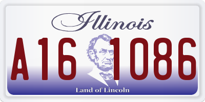 IL license plate A161086