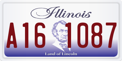 IL license plate A161087