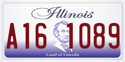 IL license plate A161089