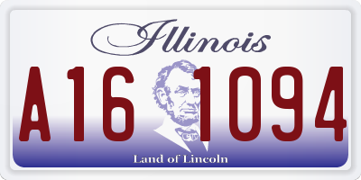 IL license plate A161094