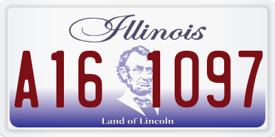 IL license plate A161097