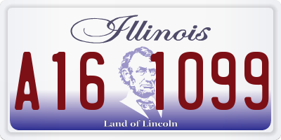 IL license plate A161099