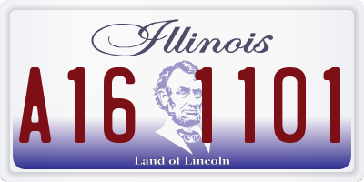 IL license plate A161101