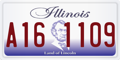 IL license plate A161109