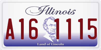 IL license plate A161115