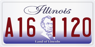 IL license plate A161120