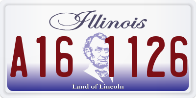 IL license plate A161126