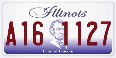 IL license plate A161127