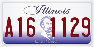 IL license plate A161129