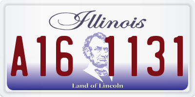 IL license plate A161131