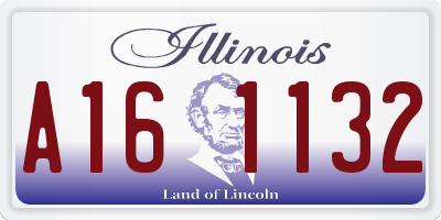 IL license plate A161132