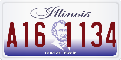 IL license plate A161134