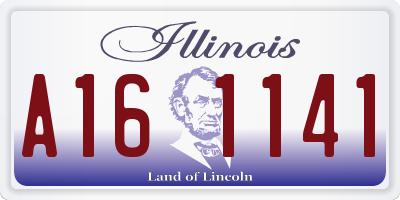IL license plate A161141