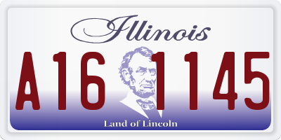 IL license plate A161145